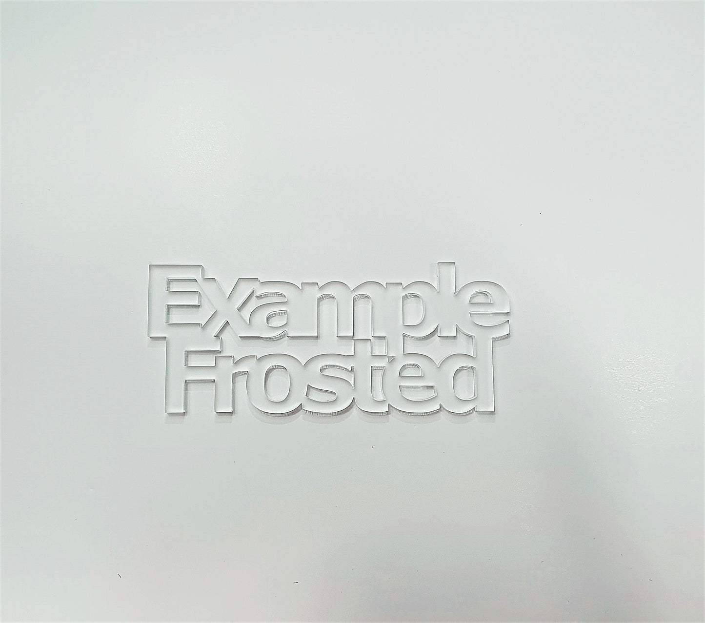 3mm Frosted Clear Cast Acrylic Bunting Shape. Blanks