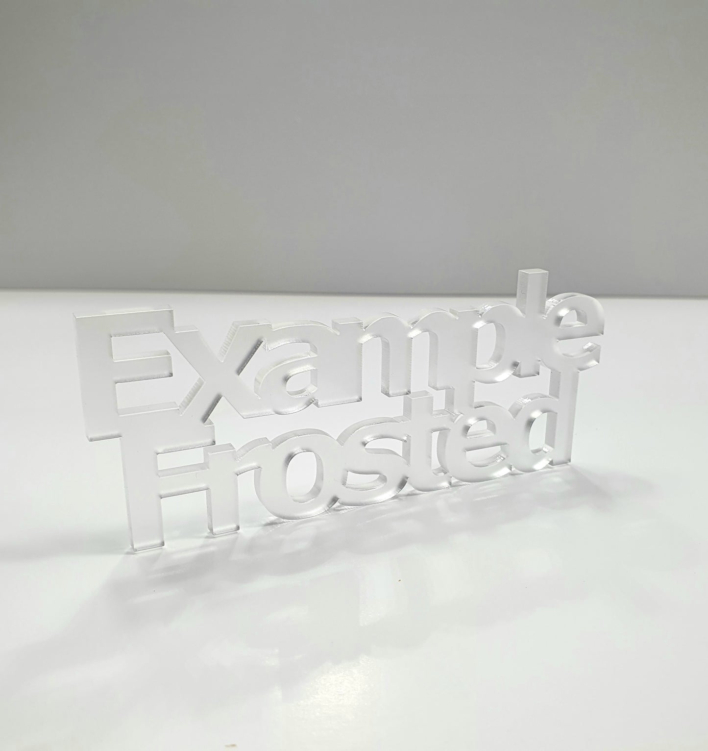 3mm Frosted Clear Cast Acrylic Bunting Shape. Blanks