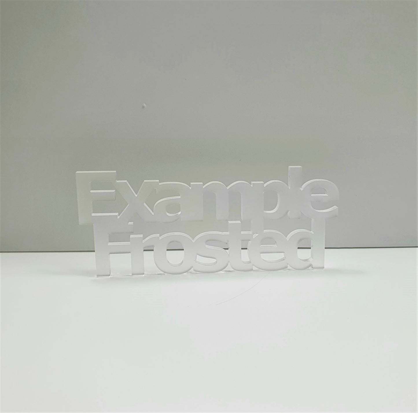 3mm Frosted Clear Cast Acrylic Bunting Shape. Blanks