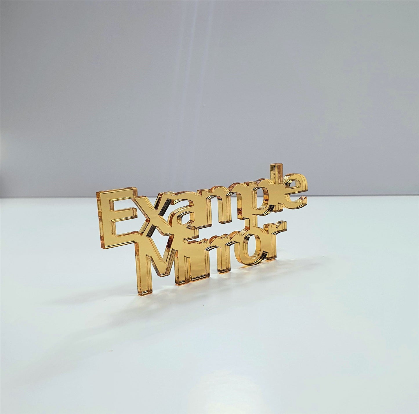 3mm Mirror Colour Acrylic Coffin Shape. Blanks