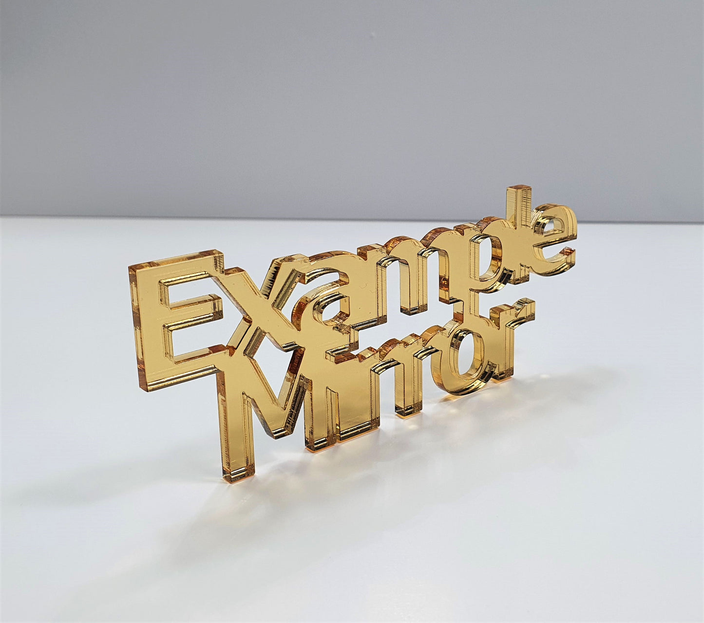 3mm Mirror Colour Acrylic Ticket Shape. Blanks