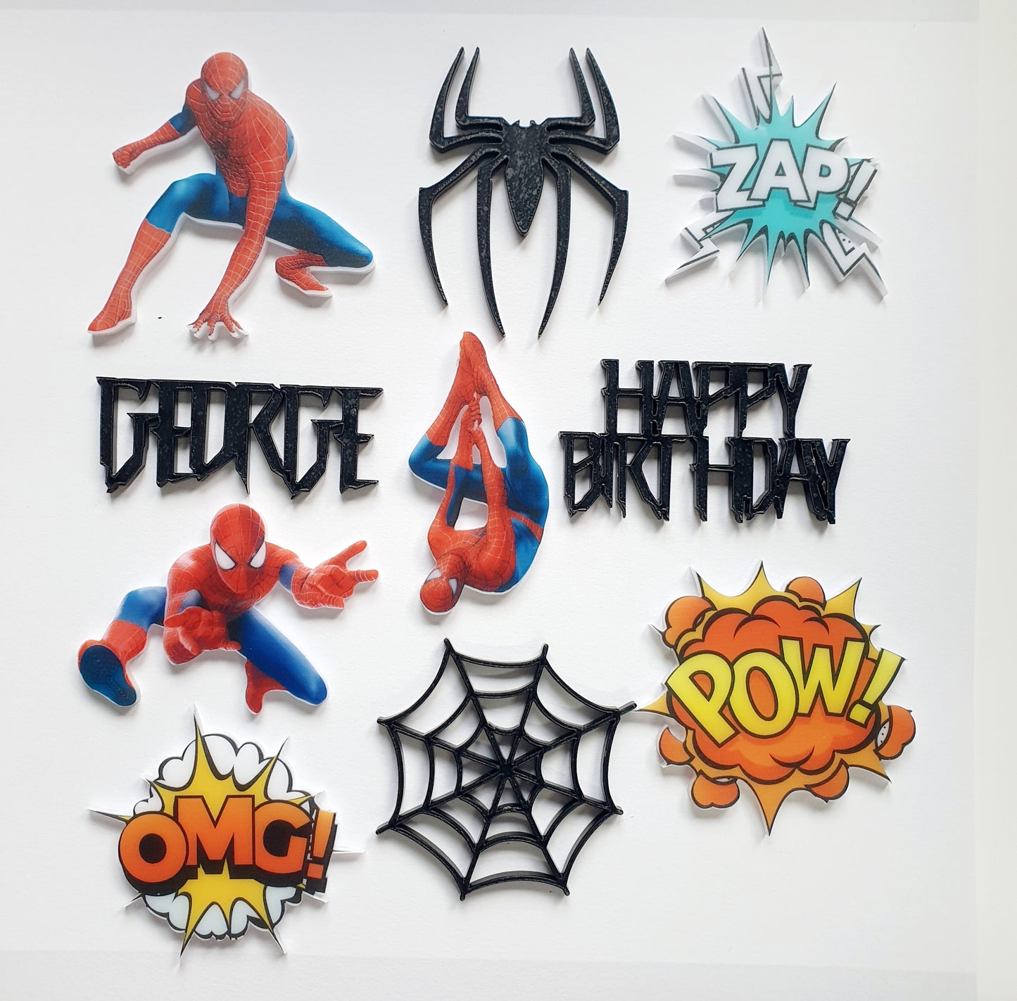 Any Theme Cup Cake/Cake Charm Set. Printed Personalised. Print your own
