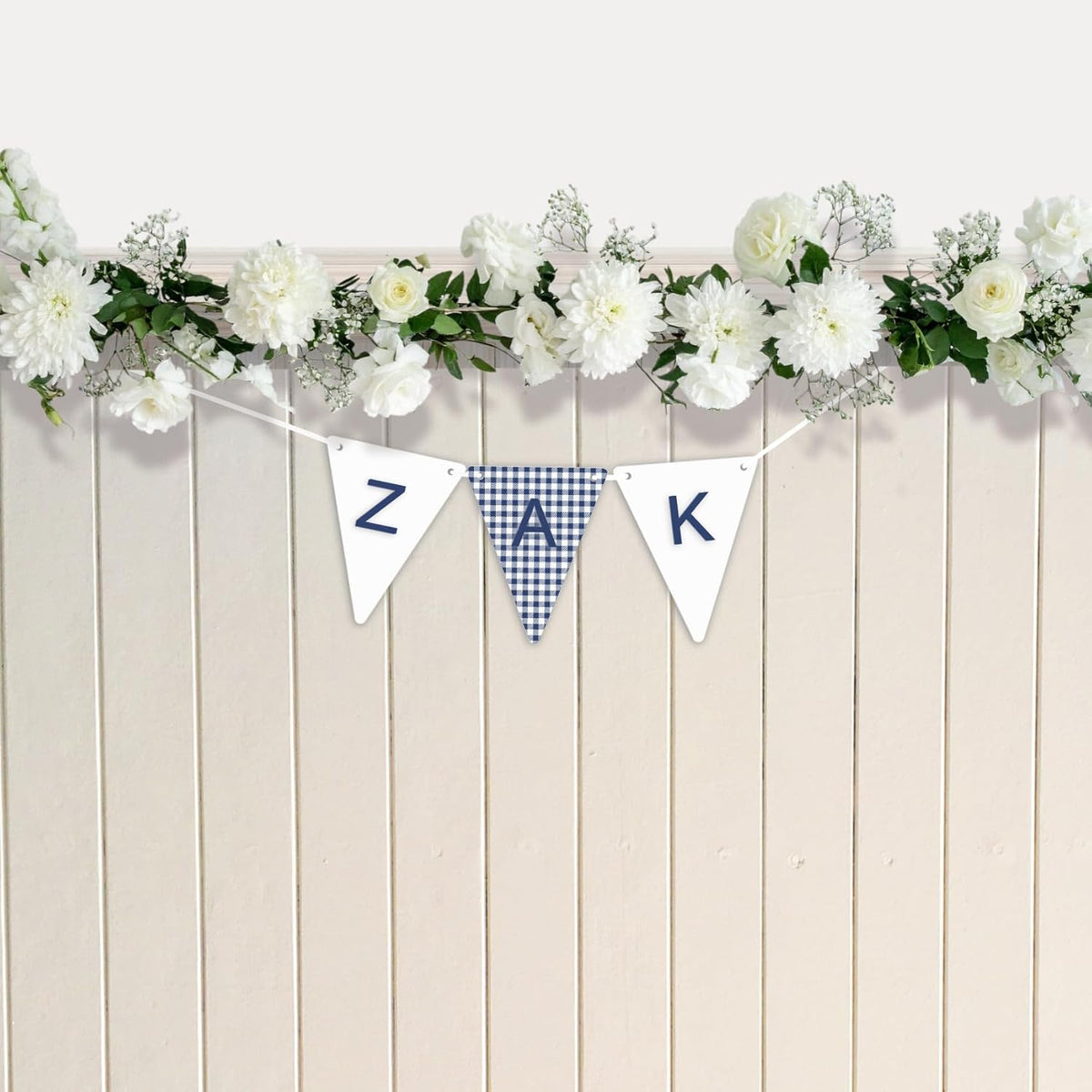 Personalised Garland Bunting Nursery Décor sign Optional Colours