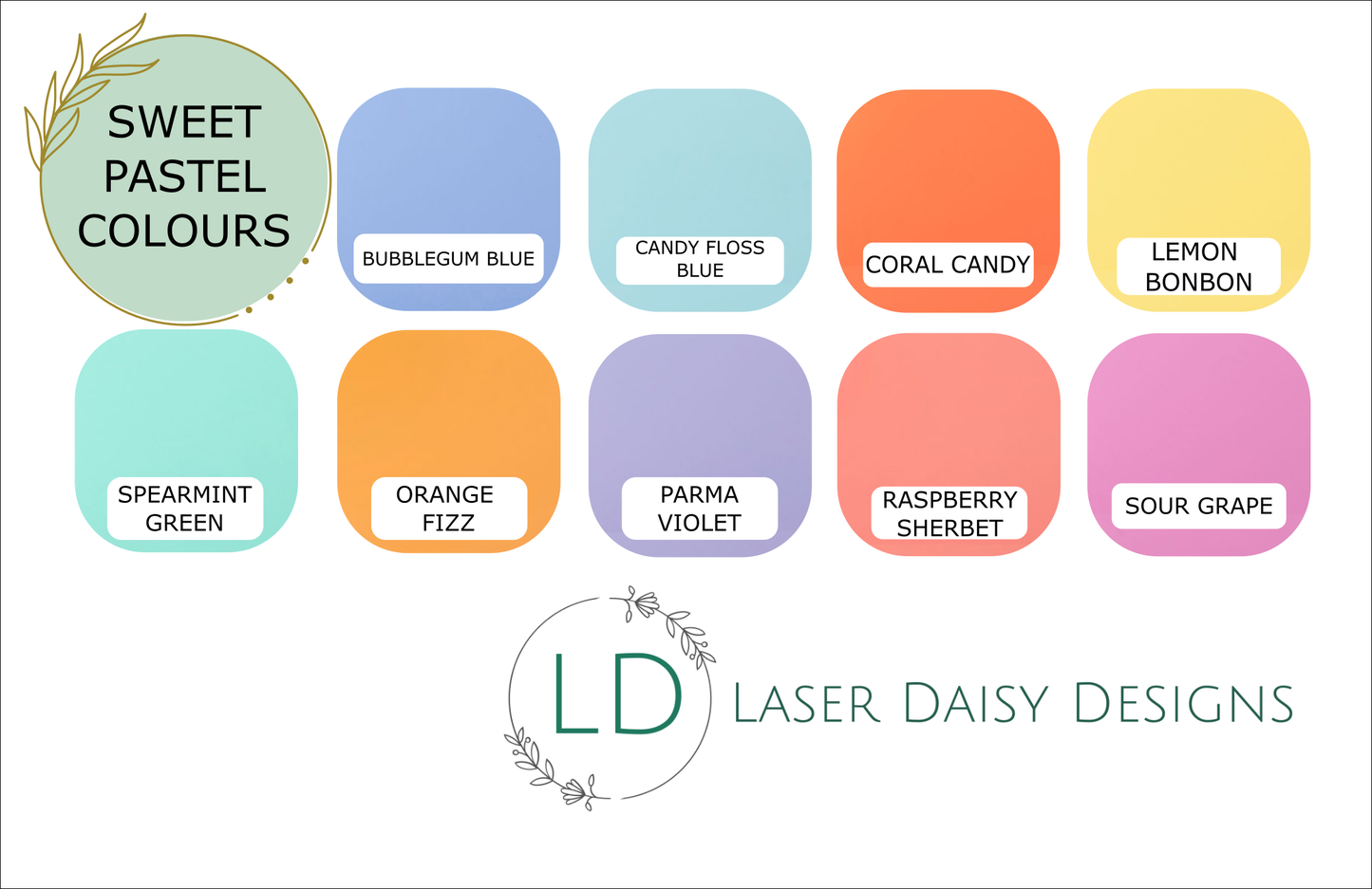 3mm Pastel Colour Cast Acrylic Pill Oblong Shapes. Blanks