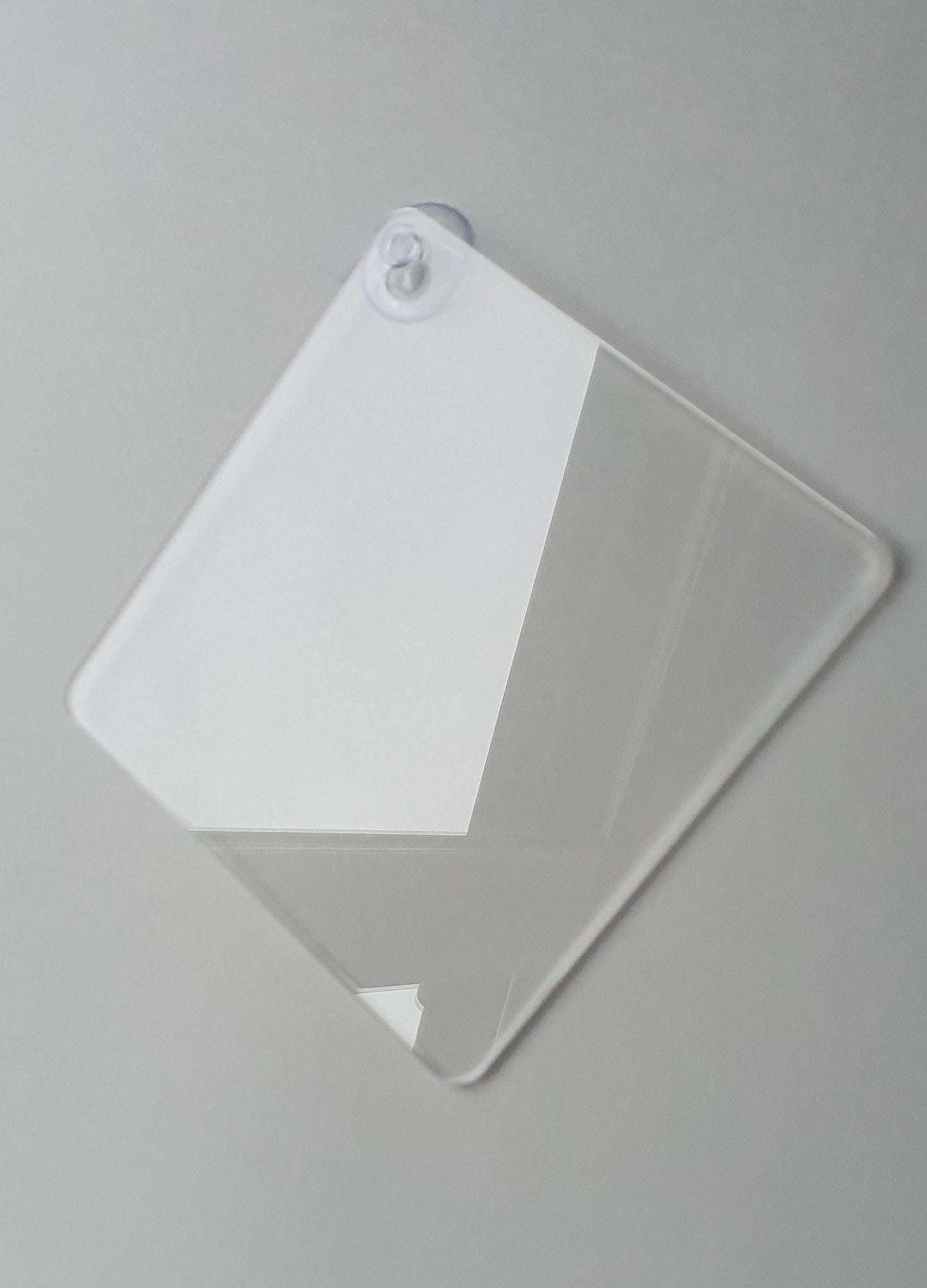 Blank Acrylic Car Hanger With Suction Cup 2mm