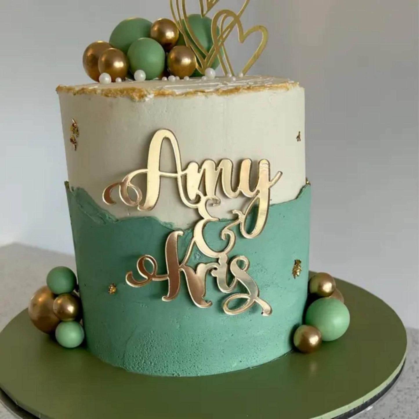 Acrylic Name and Name Cake Topper or Charm. Various Fonts, Colours & Sizes