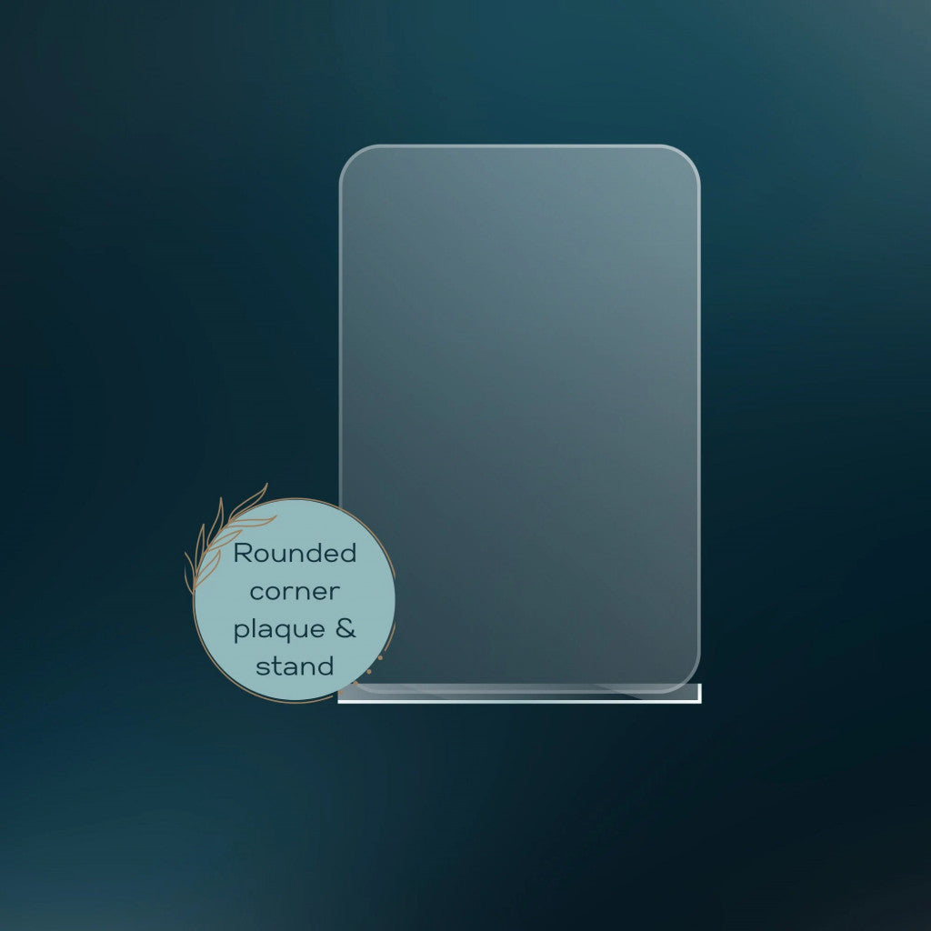 Blank A5 plaque/sheet with stand. Various colours & Shape options.