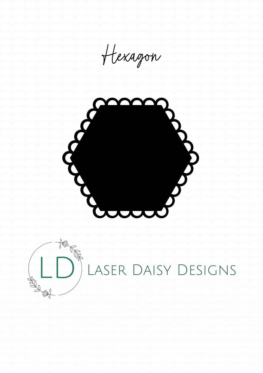 3mm MDF Wood Scalloped Shapes with lace border. Blanks