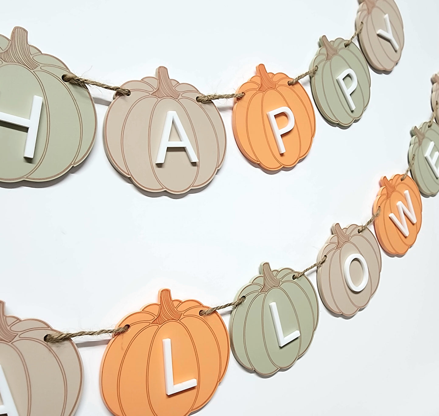 Happy Halloween Garland Bunting Home Décor sign Optional Colours