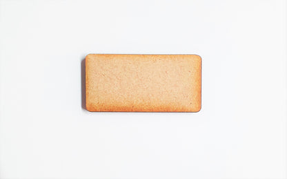 3mm MDF Wood Rounded Rectangle Shape. Blanks