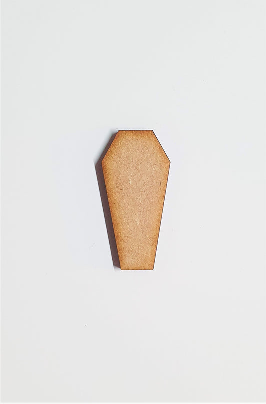 3mm MDF Wood Coffin Shape. Blanks