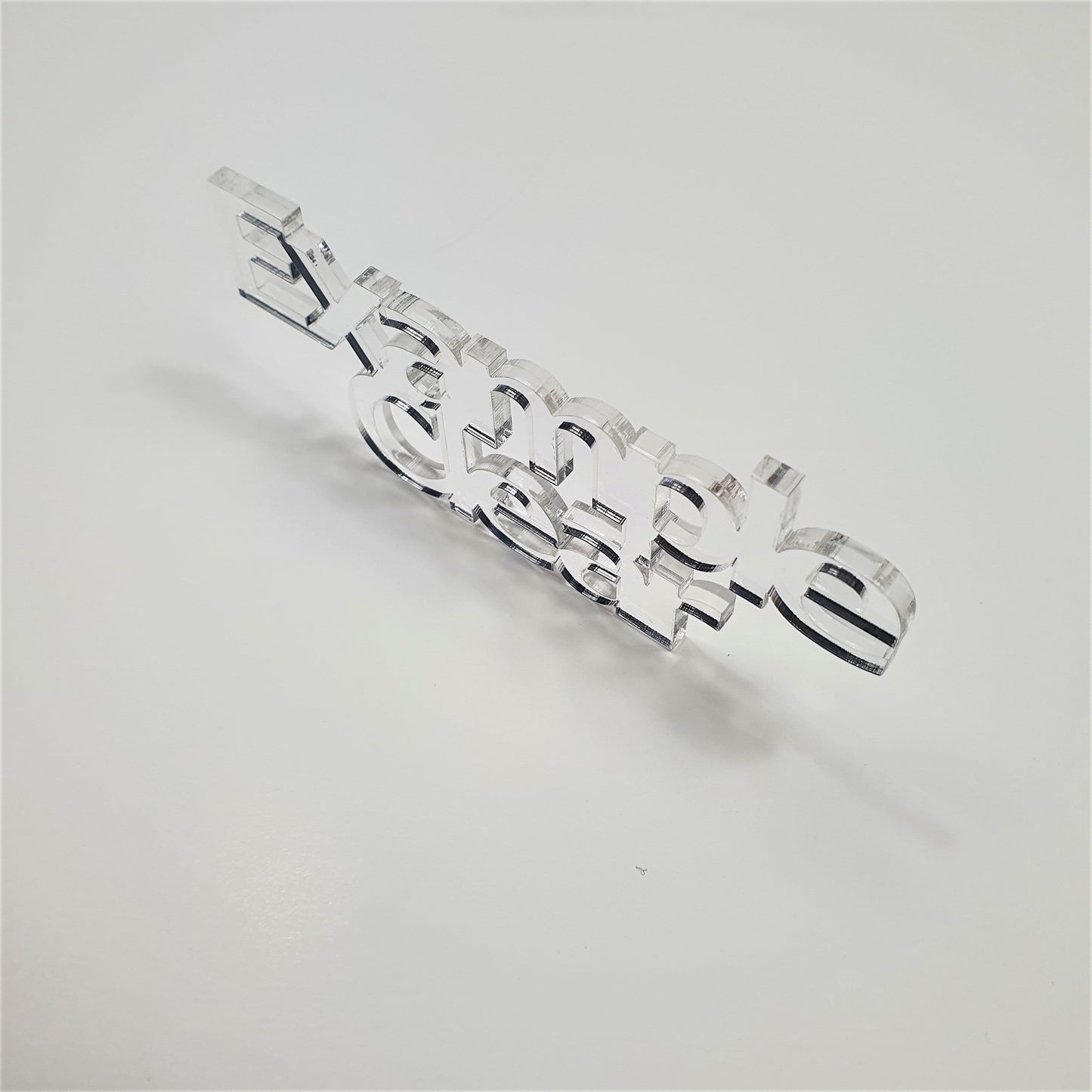 2mm Clear Cast Acrylic House Shape. Blanks