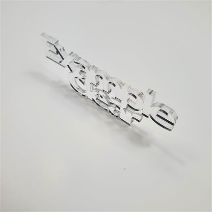 2mm Clear Cast Acrylic Mosque Shape. Blanks