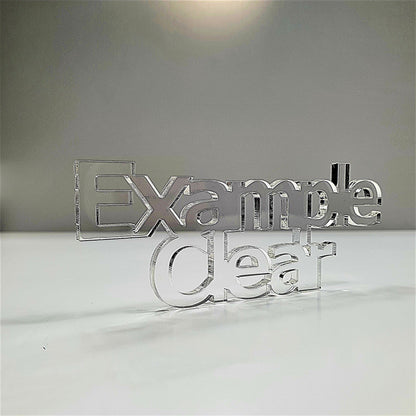 2mm Clear Cast Acrylic Bow Shape. Blanks