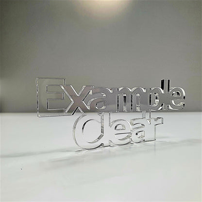 3mm Clear Cast Acrylic Kettlebell Shape. Blanks