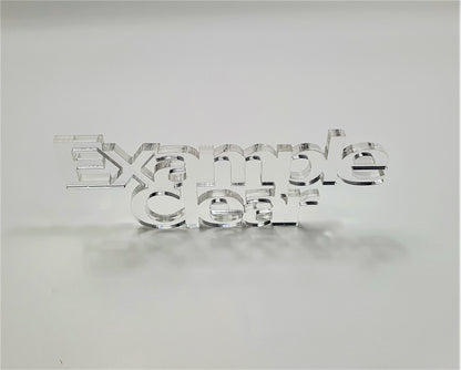 2mm Clear Cast Acrylic Bow Shape. Blanks