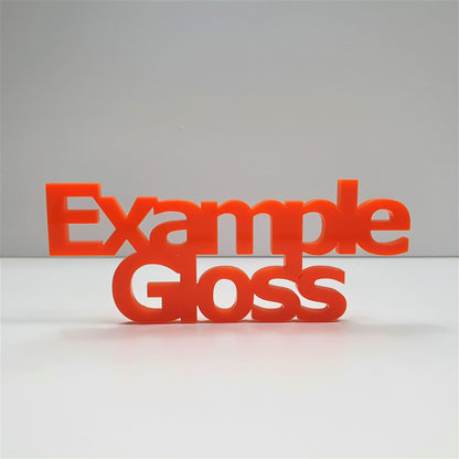 3mm Gloss Colour Cast Acrylic Rectangle Shape. Blanks