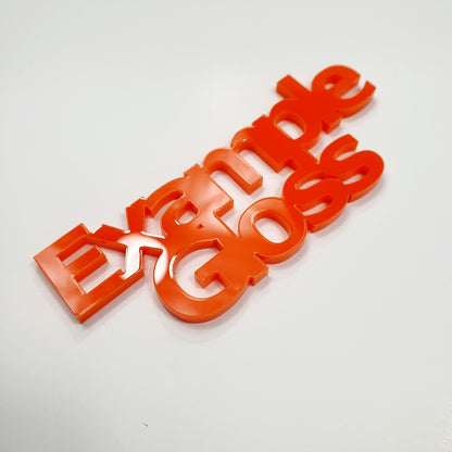 3mm Gloss Colour Cast Acrylic Rectangle Shape. Blanks