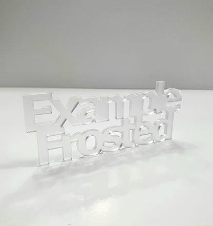 3mm Frosted Clear Cast Acrylic Square Shape. Blanks