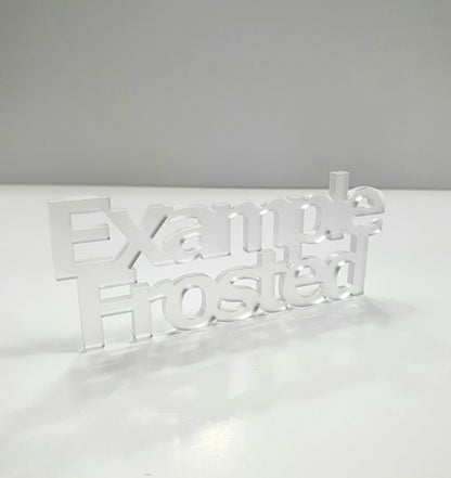 3mm Frosted Clear Cast Acrylic House Shape. Blanks