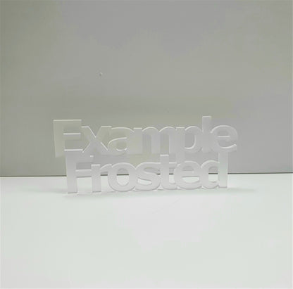 3mm Frosted Clear Cast Acrylic Square Shape. Blanks
