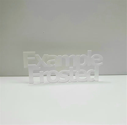 3mm Frosted Clear Cast Acrylic House Shape. Blanks