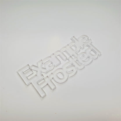 3mm Frosted Clear Cast Acrylic House Shape. Blanks