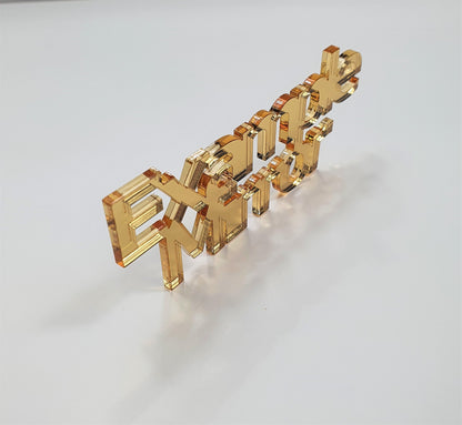 3mm Mirror Colour Acrylic Dog Shape. Blanks
