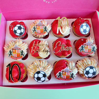 Football Theme CupCake/Cake Charm Set