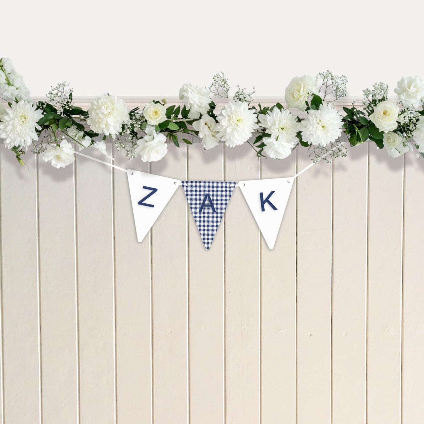 Personalised Garland Bunting Nursery Décor sign Optional Colours