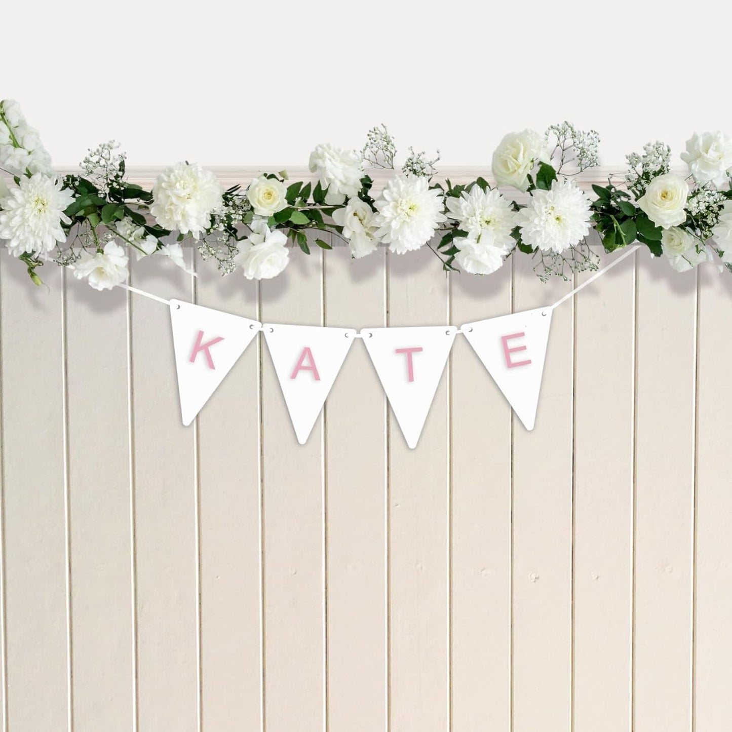 Personalised Garland Bunting Nursery Décor sign Optional Colours