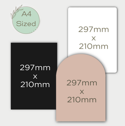 Acrylic A4 Sheets Various Colours and Quantities Available 297mmx210mm