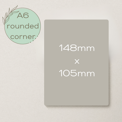 Acrylic A6 Sheets Various Colours and Quantities Available 148mmx105mm