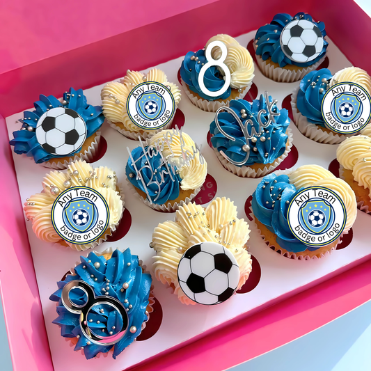 Football Theme CupCake/Cake Charm Set