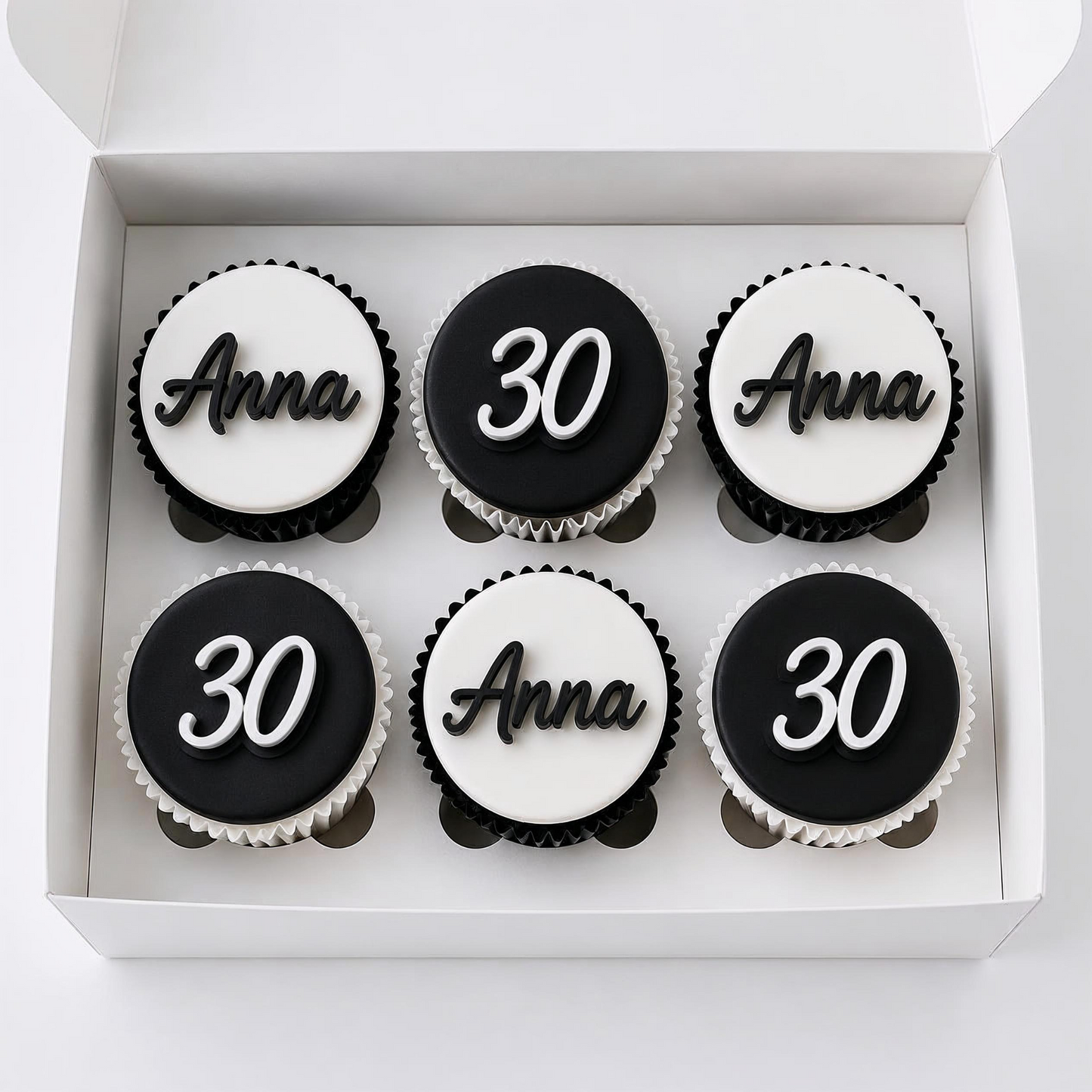 Personalised Cupcake/Cake Charm Set. Non edible