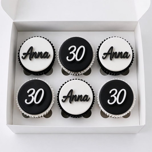 Personalised Cupcake/Cake Charm Set. Non edible
