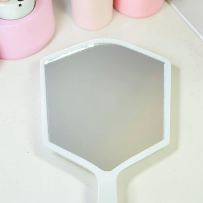 Personalised Handheld Mirrors. Luxury 6mm, Beauty, MUA, Aesthetics - Branded Logo