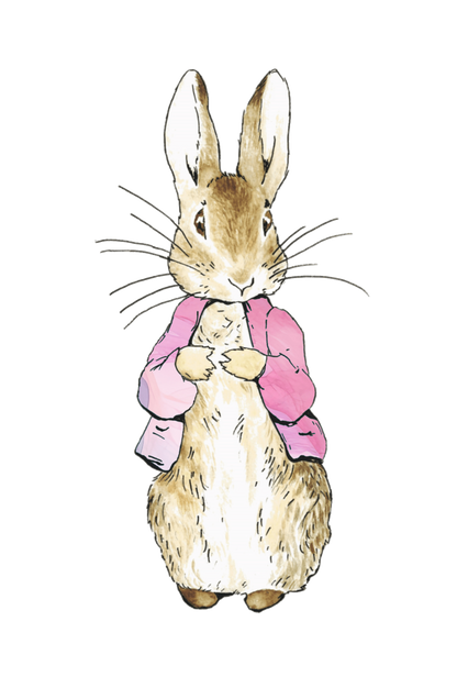Personalised Bunny Rabbit theme printed cake topper. Various Fonts types and colours.