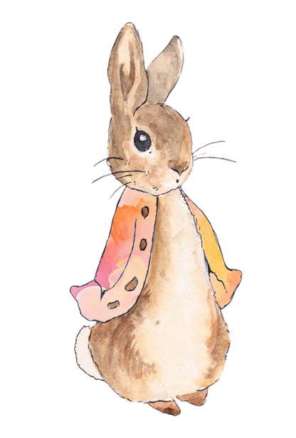 Personalised Bunny Rabbit theme printed cake topper. Various Fonts types and colours.