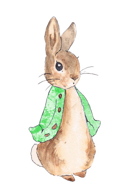 Personalised Bunny Rabbit theme printed cake topper. Various Fonts types and colours.