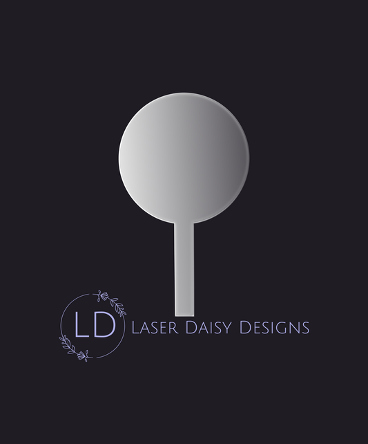 3mm Blank Clear Frosted Cake Toppers, Clear Acrylic. Various Sizes & Quantities.