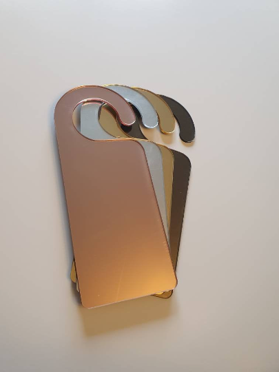 Acrylic Door Hangers. Various Size and Colour options.