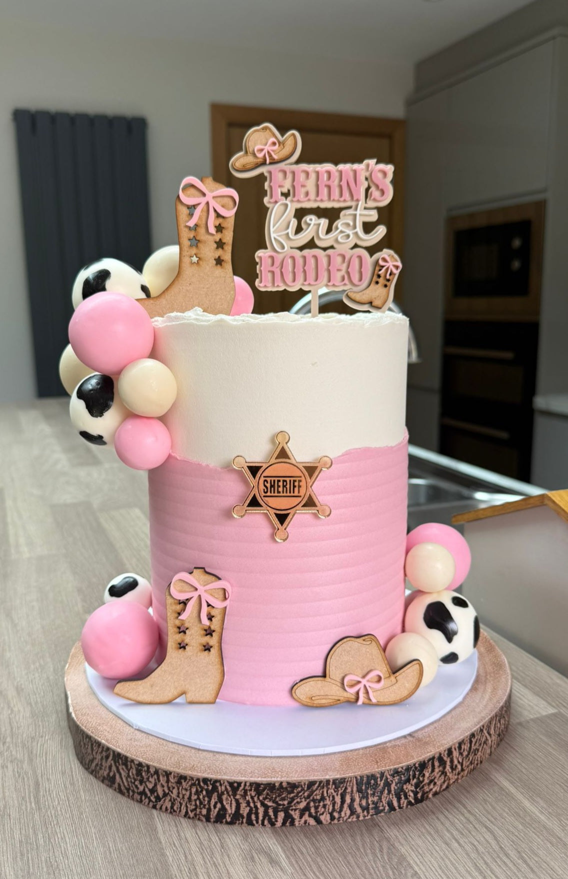 Rodeo Theme Cake topper/Charm set- Acrylic non edible
