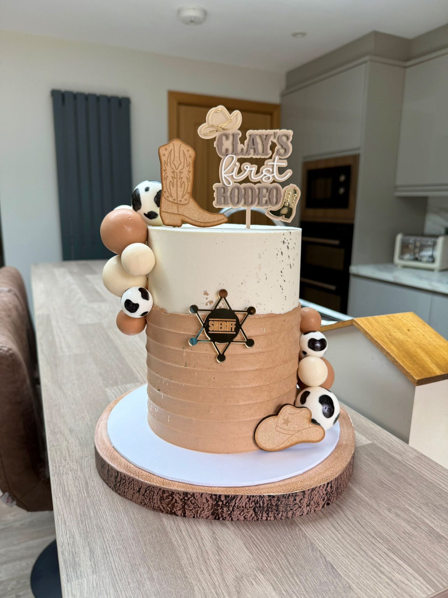 Rodeo Theme Cake topper/Charm set- Acrylic non edible