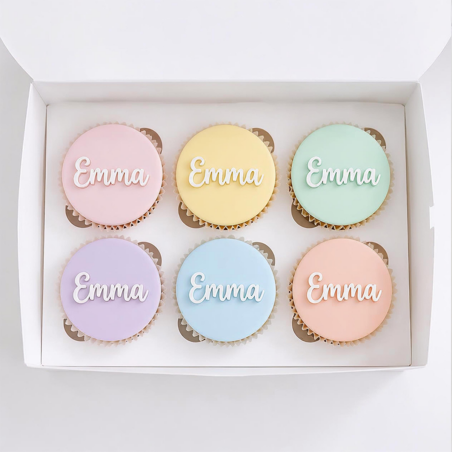 Personalised Cupcake/Cake Charm Set. Non edible