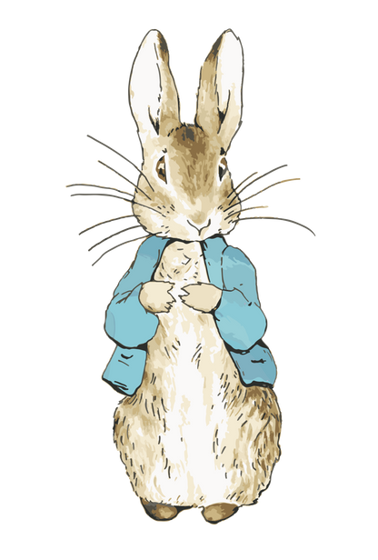 Personalised Bunny Rabbit theme printed cake topper. Various Fonts types and colours.