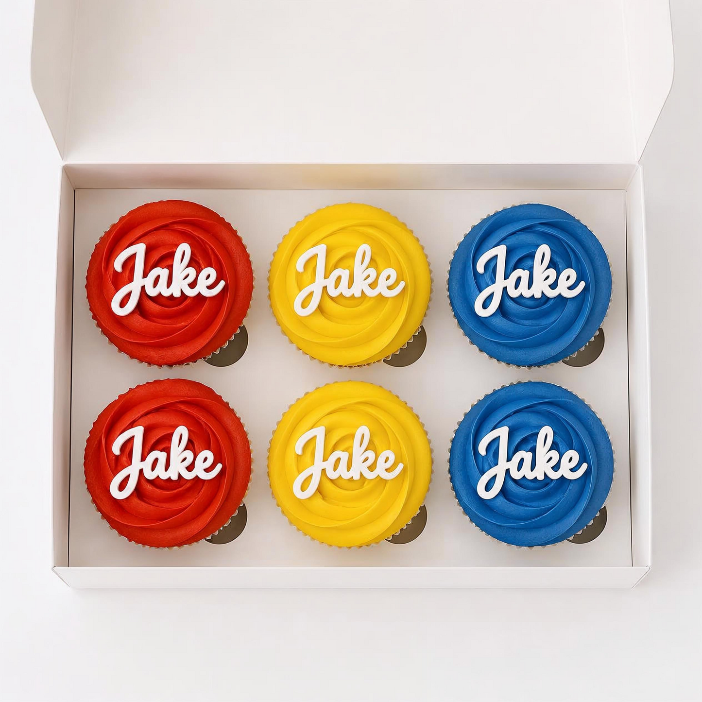 Personalised Cupcake/Cake Charm Set. Non edible