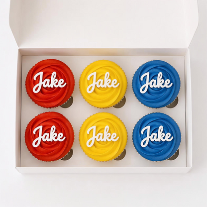 Personalised Cupcake/Cake Charm Set. Non edible