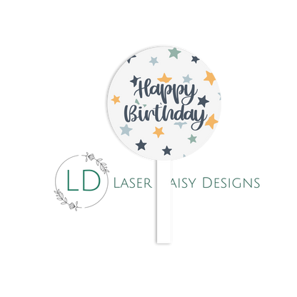 Printed Toppers 3mm Gloss Colour Cast Acrylic . Various shapes, sizes, colours & quantities