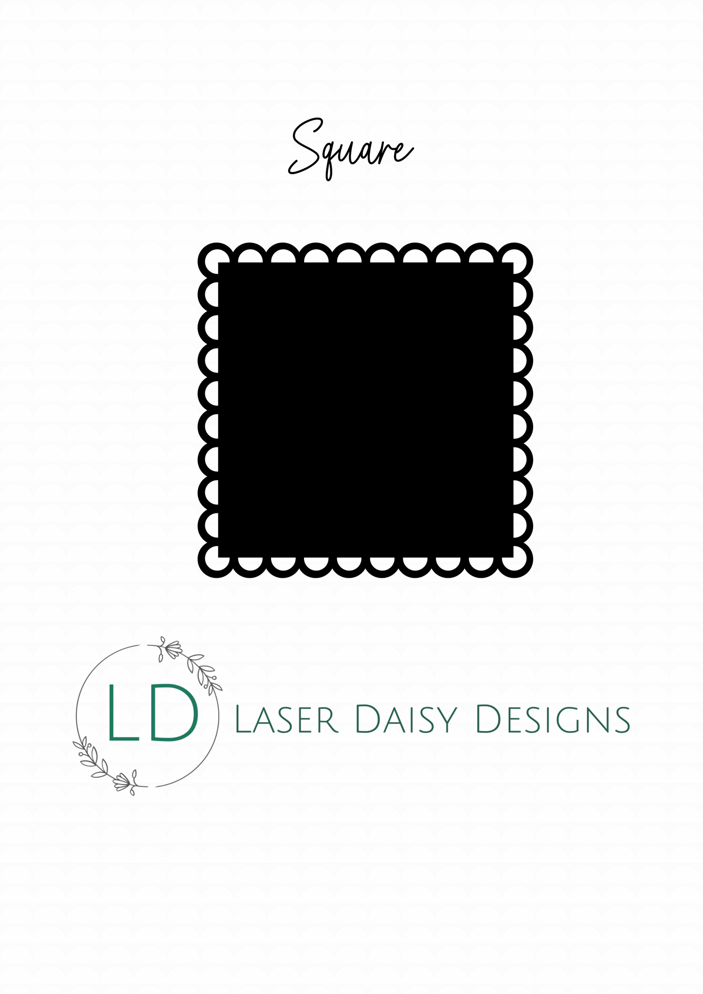 2mm Clear Cast Acrylic Scalloped shapes with lace border. Blanks